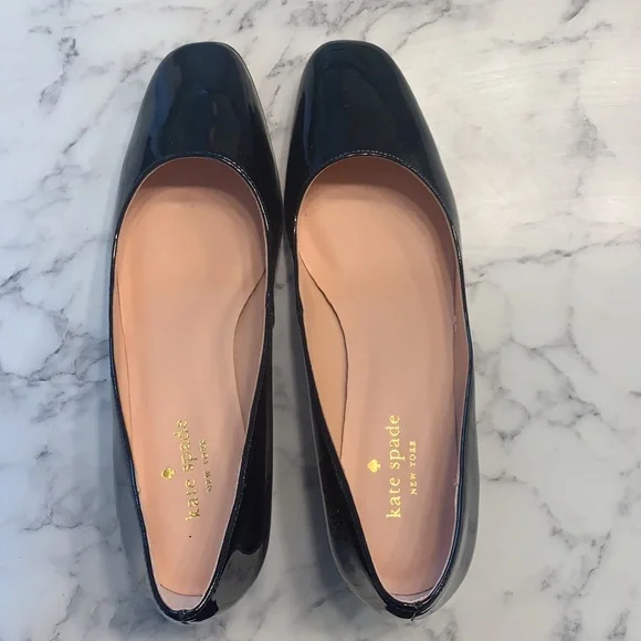 Kate Spade Black Patent Leather Heels - Picture 2 of 5